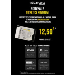 12,50€ séance prémium Megarama Givors ticket moins cher