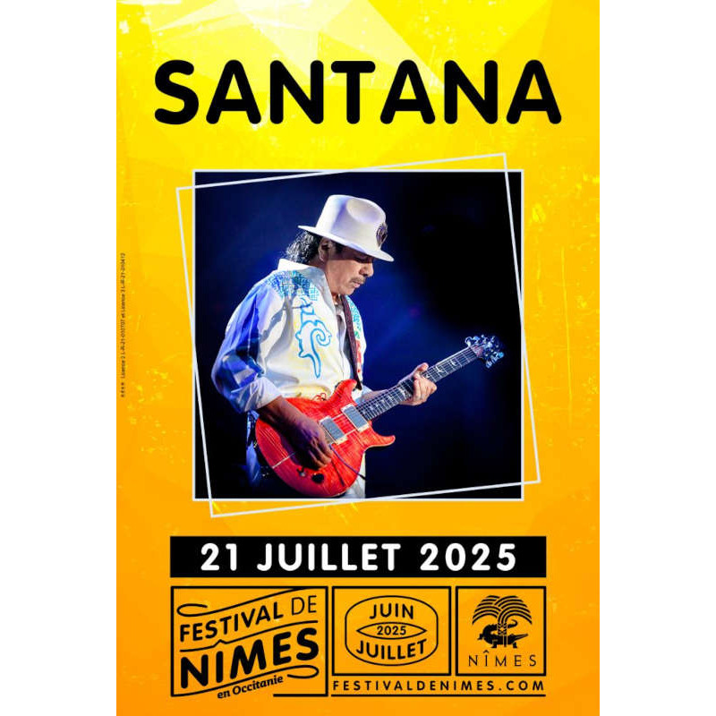 Santana place concert Festival de Nîmes moins cher